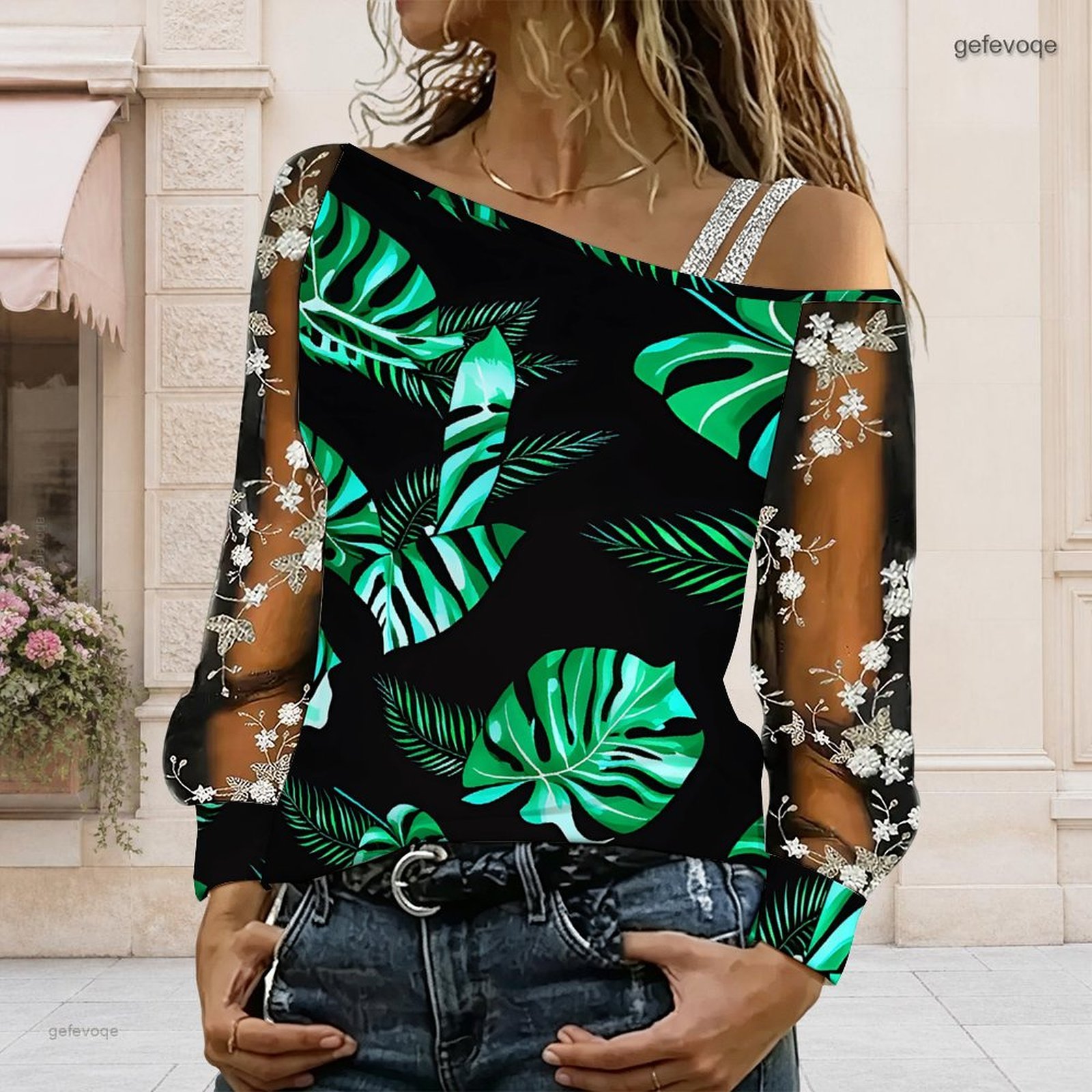 Blouse Off Shoulder - Blusa Feminina Ombro a Ombro Assimétrica