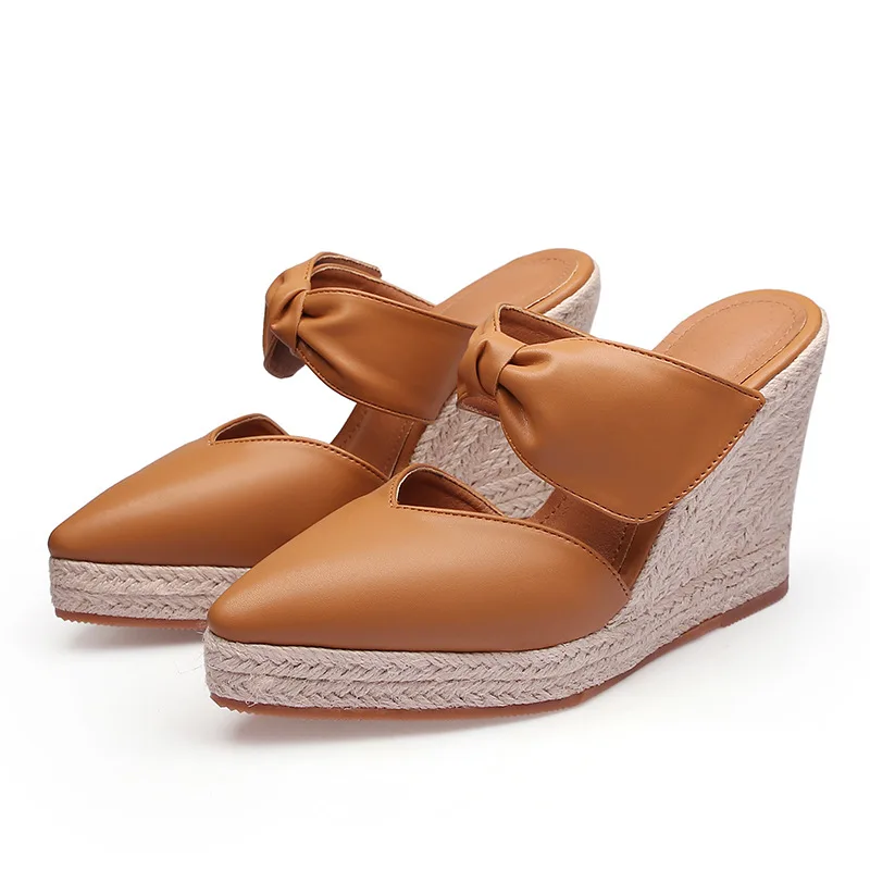 Wedge Espadrille Women - Sandálias femininas de salto alto alpercatas