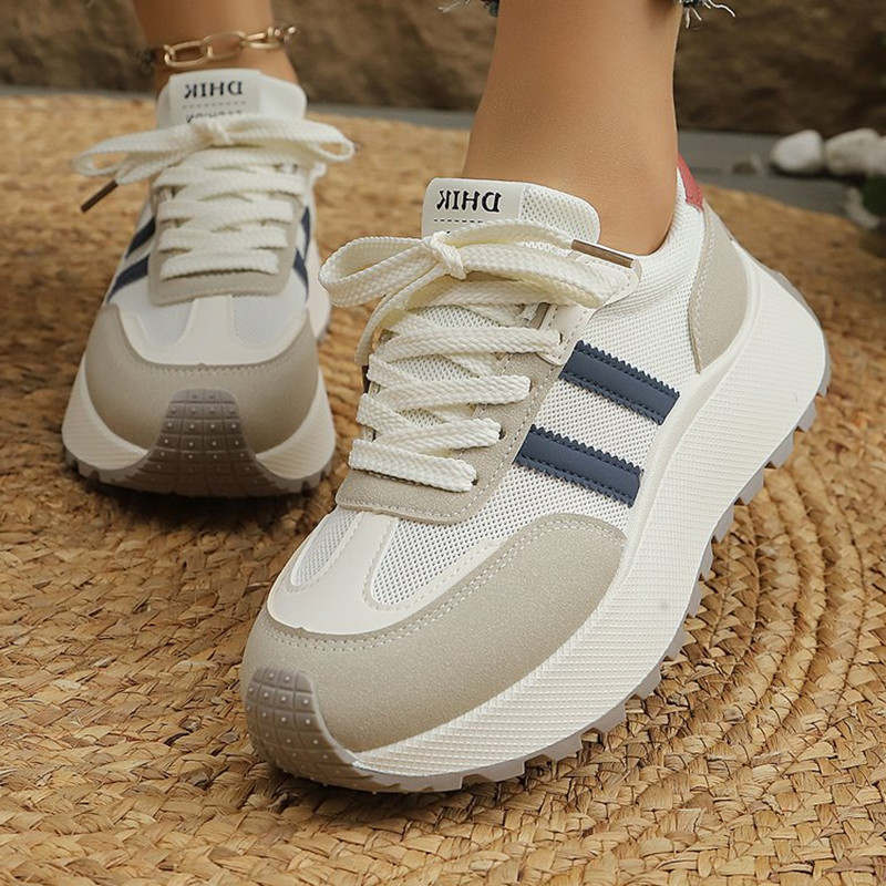 Wedge Espadrille Women - Moda respirável malha esportiva casual feminino