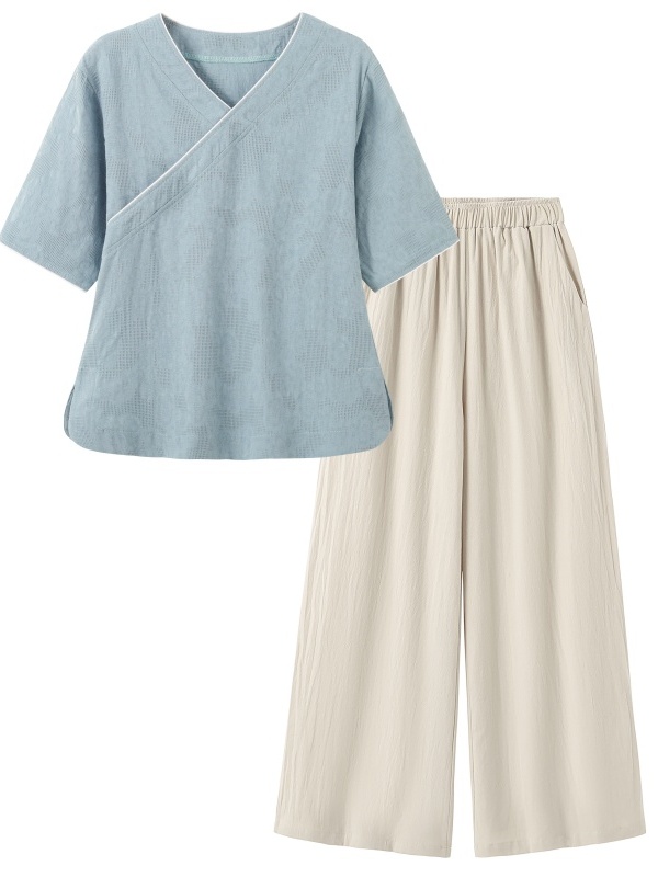Linen Pant Wide - Novo Conjunto Feminino de Duas Peças