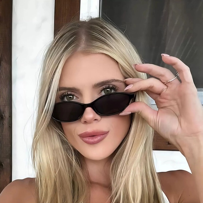 Novos Óculos de Sol Ovais Pequ - Sunglasses Cat Eye avaliação e preço
