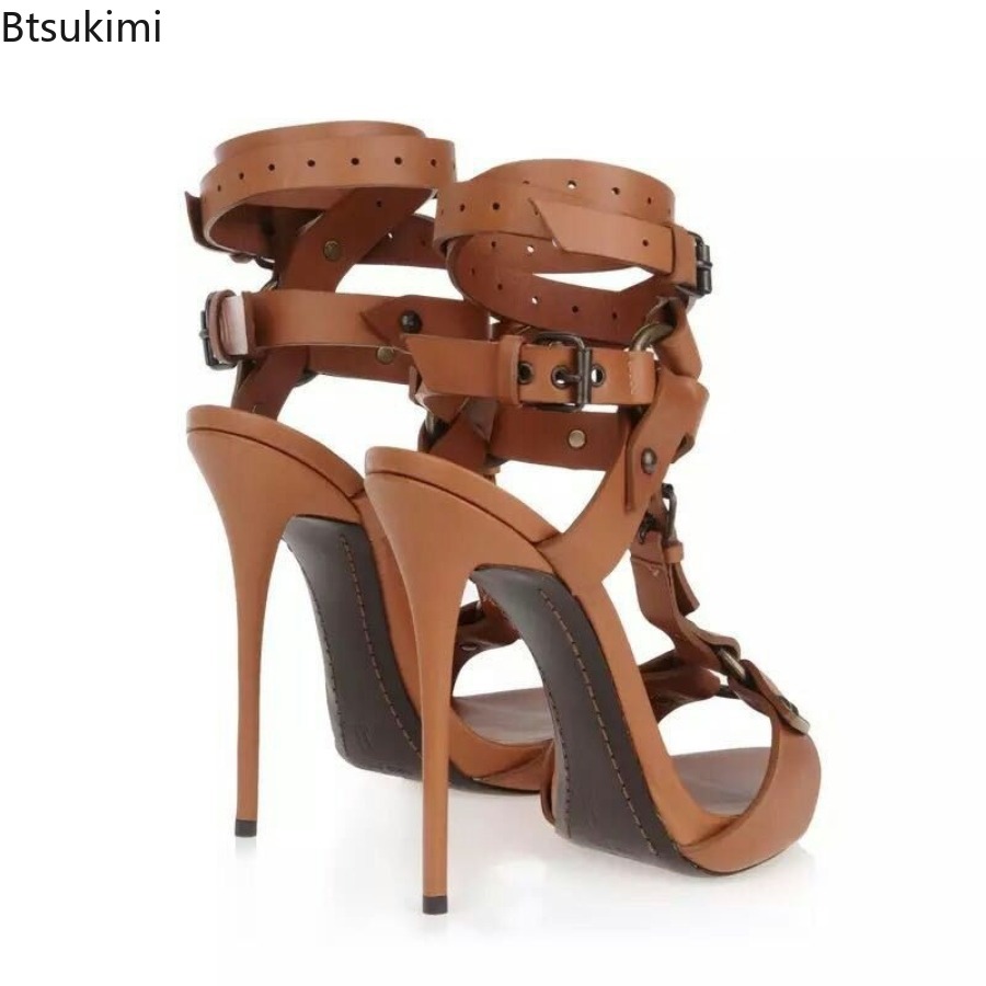 Sandálias Gladiadoras Sexy com - Sandal Strappy Heeled avaliação e preço