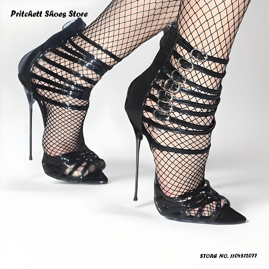 Sandálias femininas de couro e - Sandal Strappy Heeled avaliação e preço