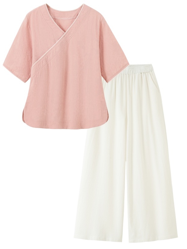 Novo Conjunto Feminino de Duas - Linen Pant Wide avaliação e preço